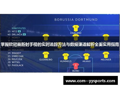 掌握欧冠最新射手榜的实时追踪方法与数据渠道解析全面实用指南